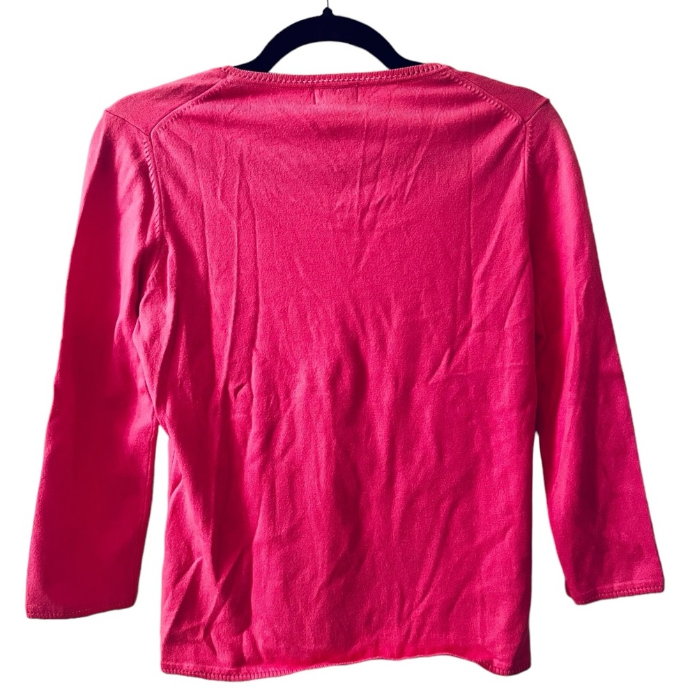Lilly Pulitzer Pink 3/4 Sleeve Sweater Size: Small. - Picture 4 of 4